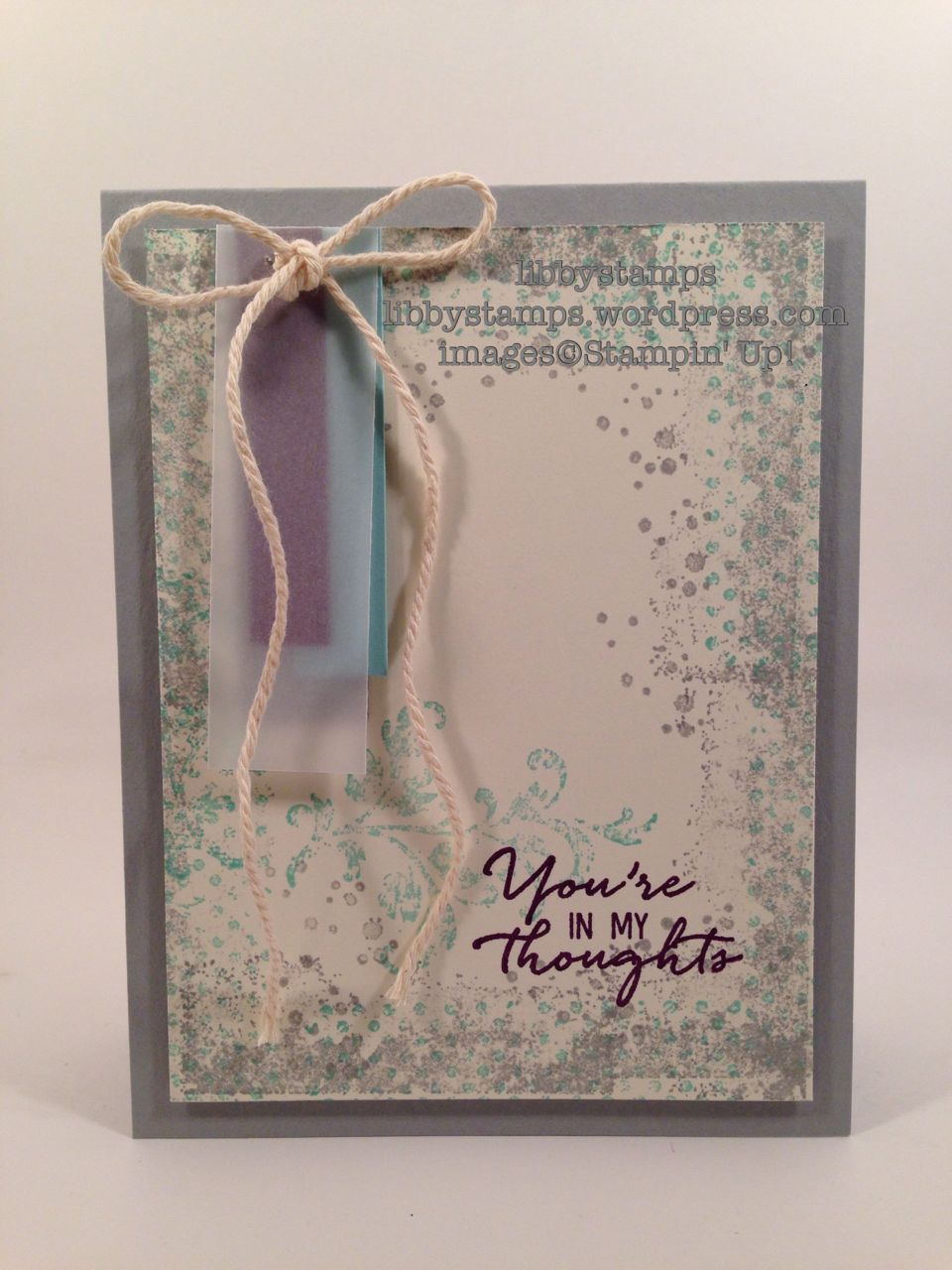 libbystamps, stampin up, Timeless Textures, Watercolor Wishes Card Kit, HSS#235
