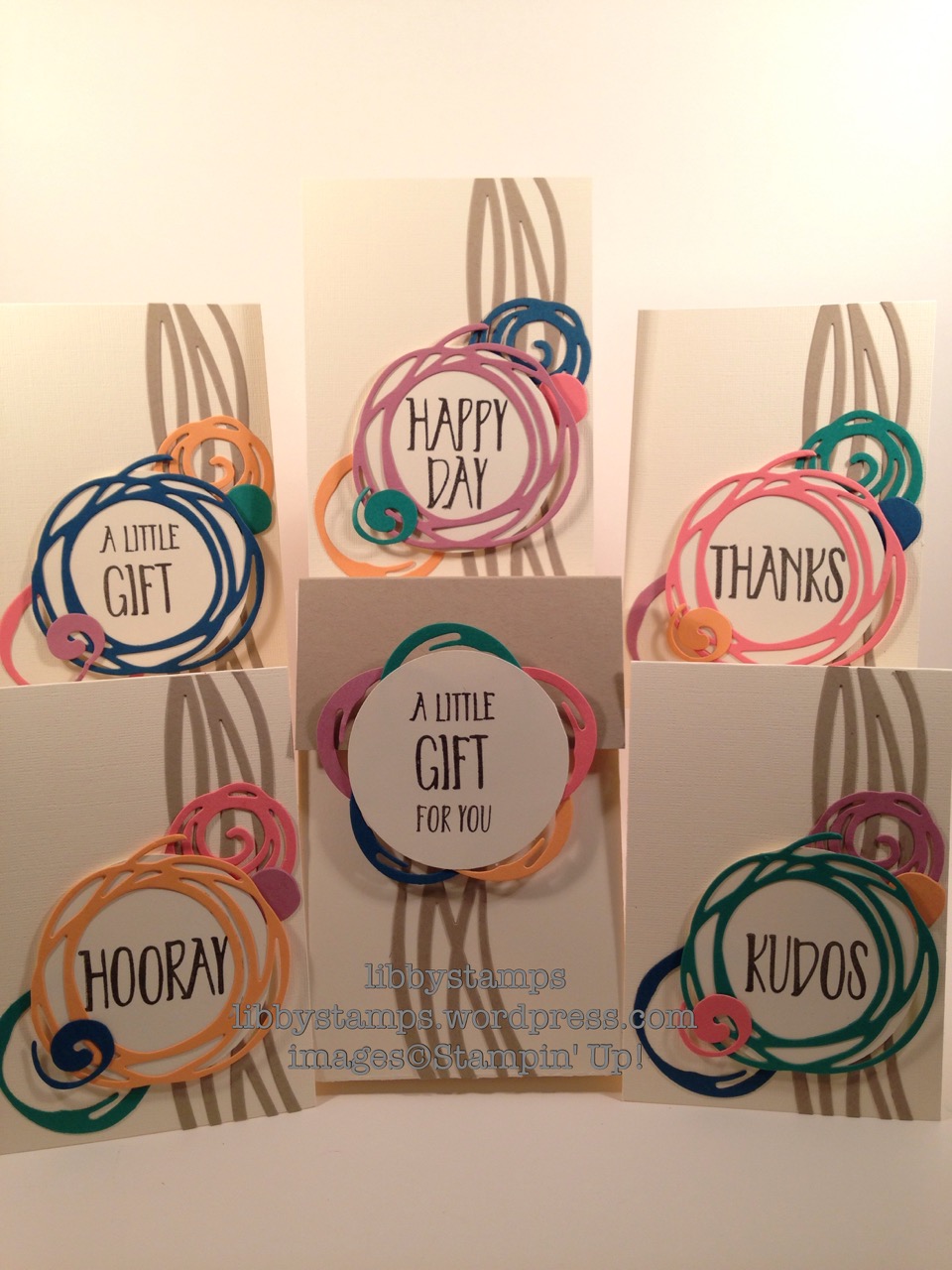 libbystamps, stampin up, Perfectly Wrapped, Swirly Scribbles Thinlits, BFBH, Blogging Friends Blog Hop, 2016-2018 In-Color