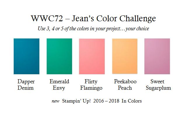WWC72 Jean's Color Challenge - new in colors