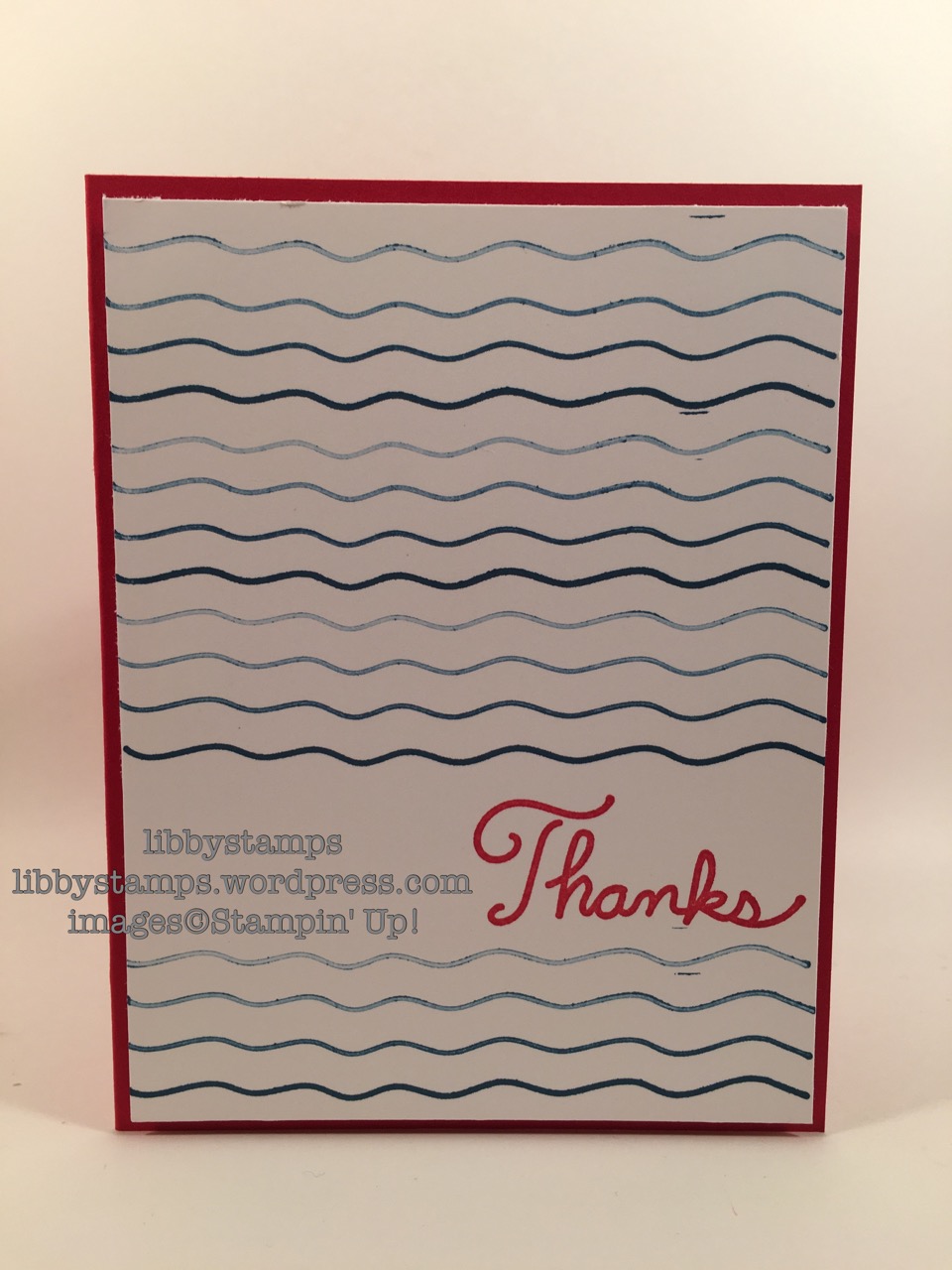 libbystamps, stampin up, Sunburst Sayings, WWC80, thank you, water, Just Us Girls