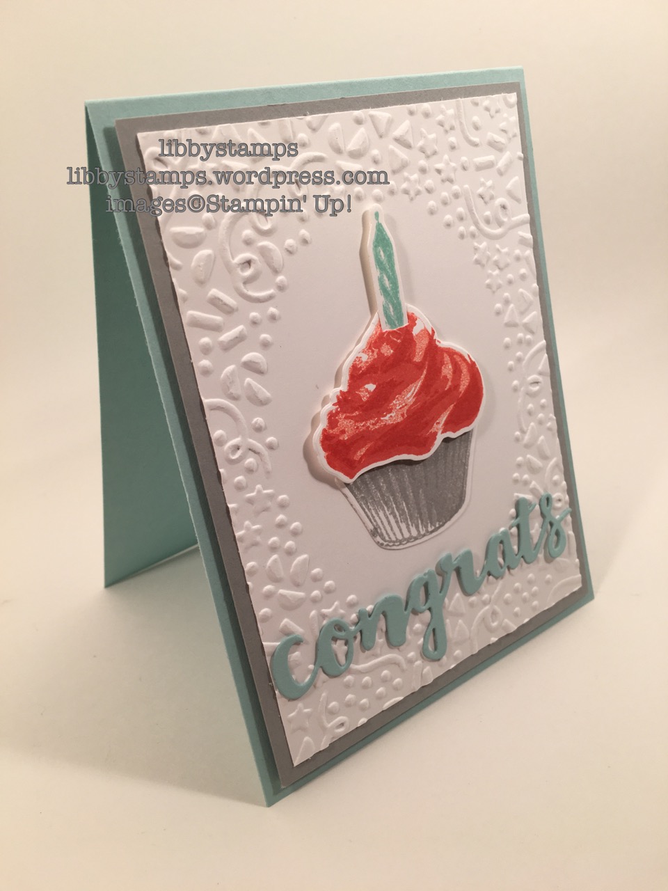 libbystamps, stampin up, Sunshine Wishes Thinlits, Confetti EF, Sweet Cupcake, Cupcake Cutouts Framelits, CCMC