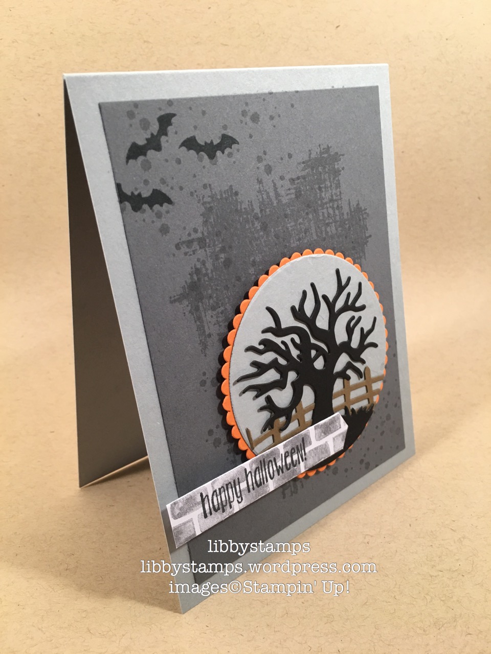 libbystamps, stampin up, Halloween Scenes Edgelits, You've Got This, Timeless Textures, Spooky Fun, Halloween Night Specialty, Layering Circles Framelits, Watercooler Wednesday
