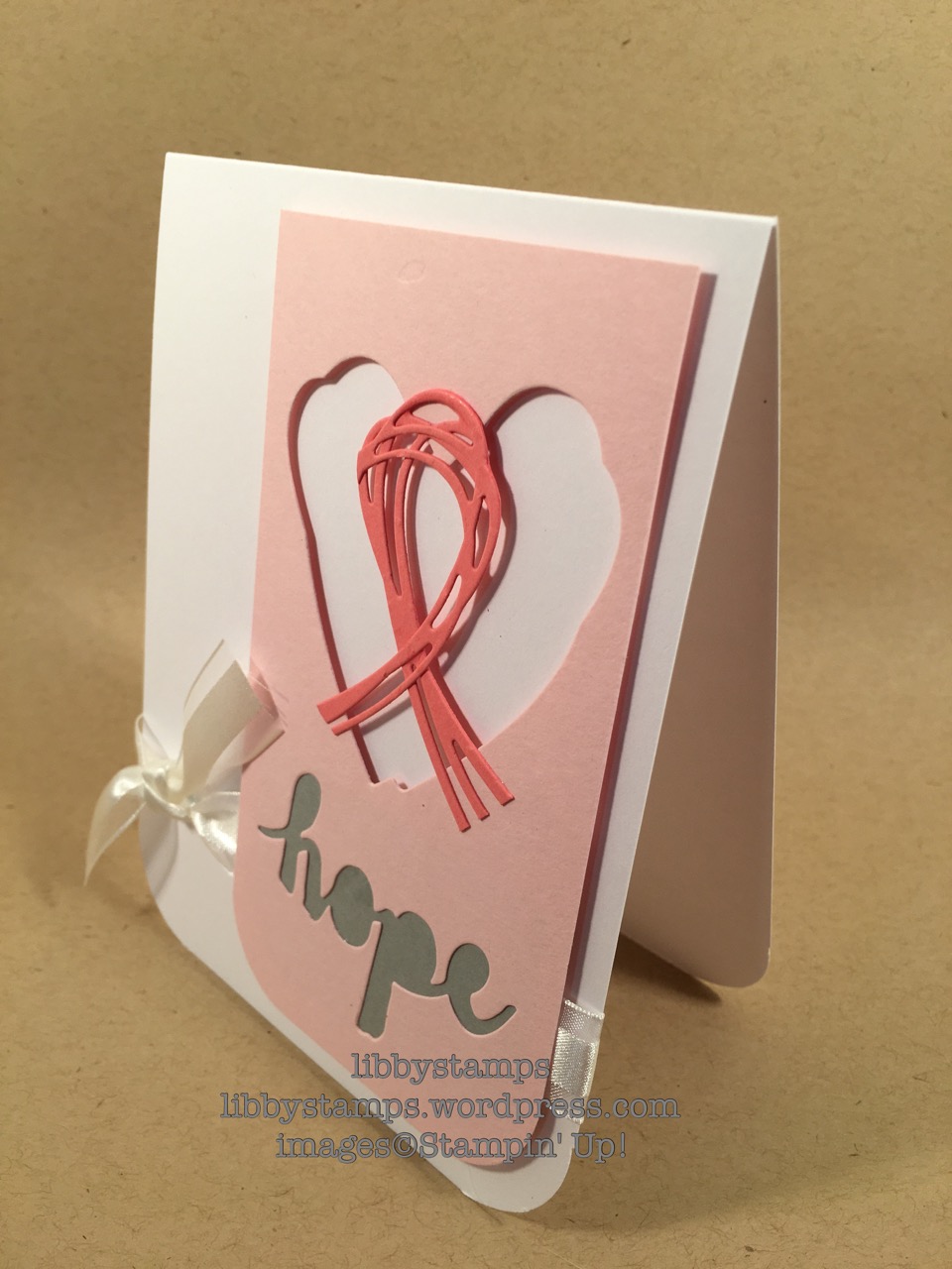 libbystamps, stampin up, Sunshine Wishes Thinlits, Breast Cancer Awareness, October, Think Pink