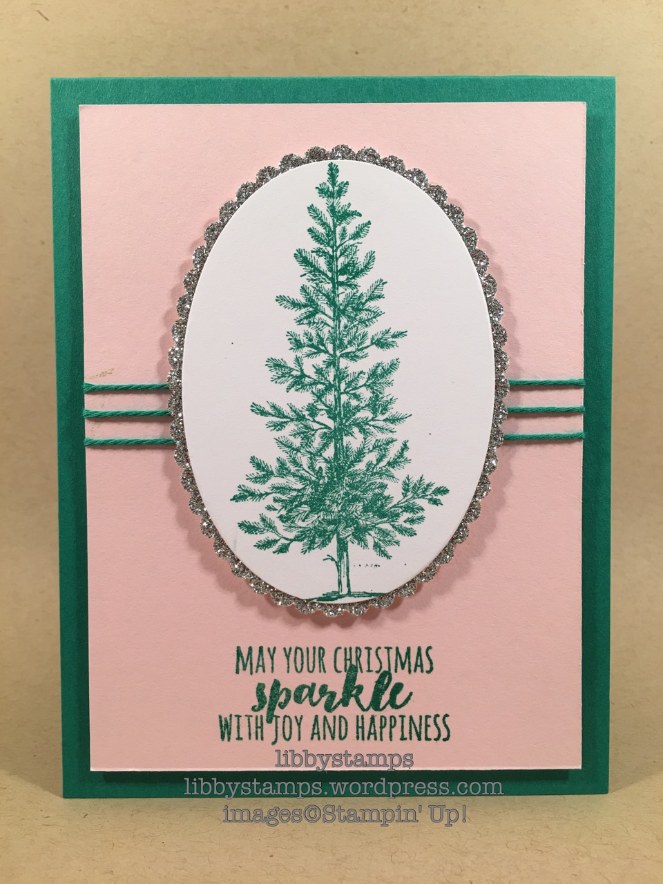 libbystamps, stampin up, Lovely as a Tree, Christmas Pines, Layering Ovals Framelits, BFBH