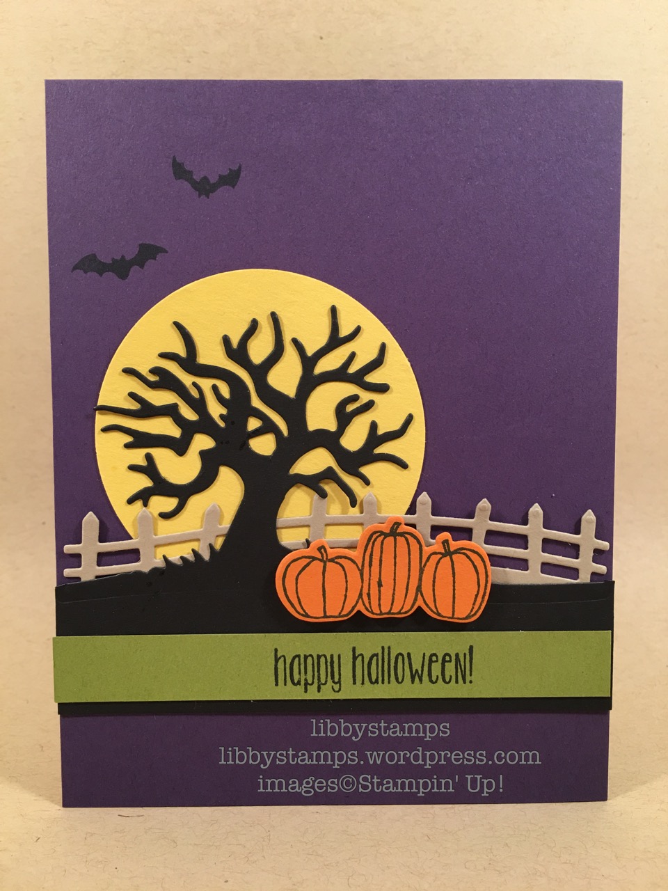 libbystamps, stampin up, Spooky Fun, Halloween Scenes Edgelits, Card Buffet