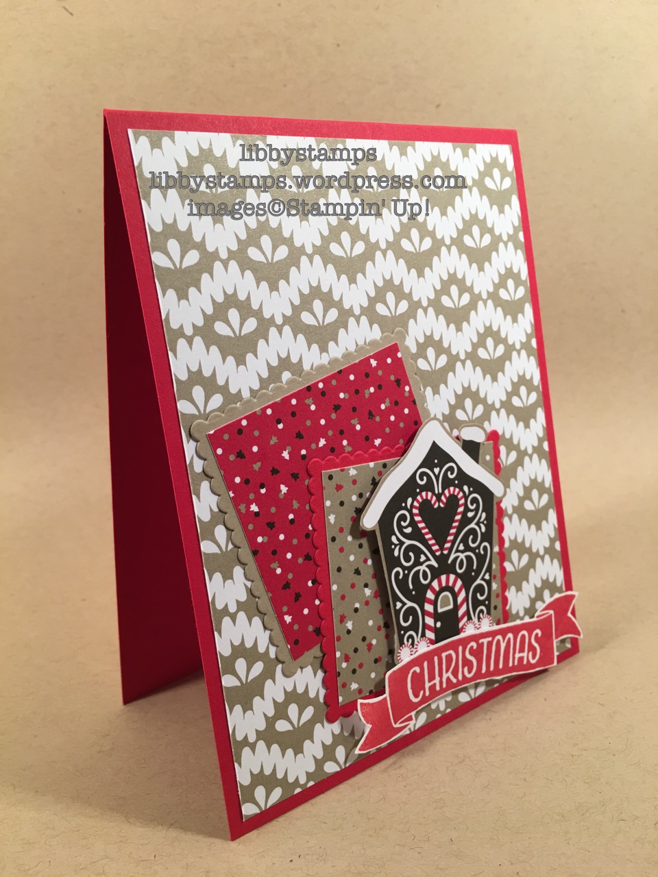 libbystamps, stampin up, Time of Year, Layering Squares Framelits, Candy Cane Lane DSP, CCMC 