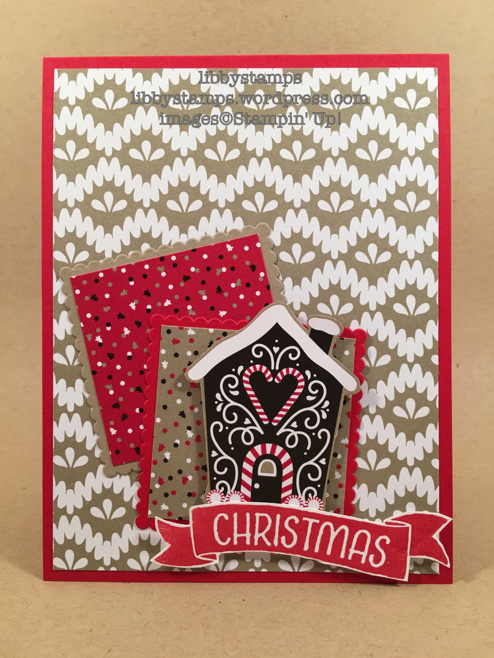 libbystamps, stampin up, Time of Year, Layering Squares Framelits, Candy Cane Lane DSP, CCMC 