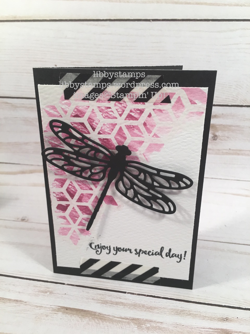 libbystamps, stampin up, Paper Pumpkin, It's a Sara Thing, Dragonfly Dreams Bundle, Detailed Dragonfly Thinlits, Dragonfly Dreams, watercoloring, 