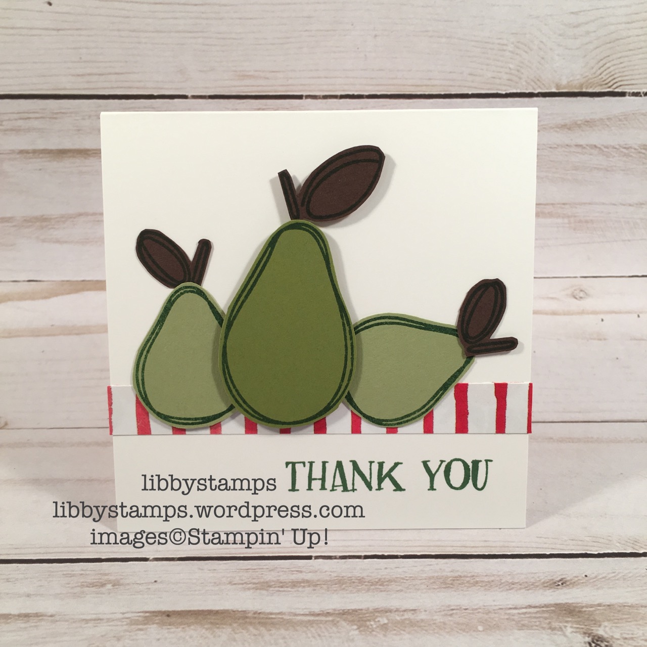 libbystamps, stampin up, Fresh Fruit, Fruit Stand DSP, pears