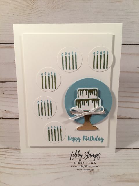 libbystamps, Stampin' Up!, Piece of Cake, Piece of Cake Bundle, Cake Builder Punch, 25th Birthday