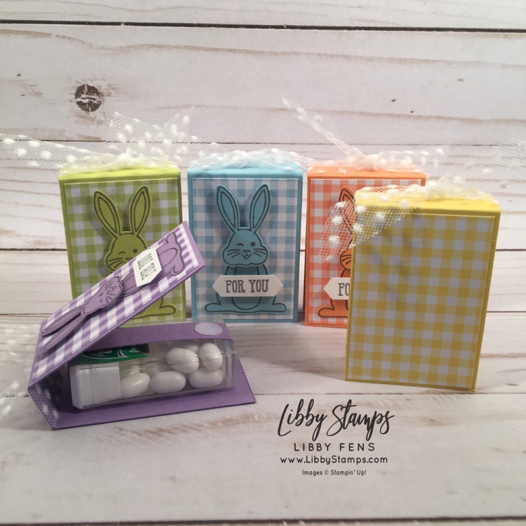 libbystamps, Stampin' Up!, Best Bunny, Well Said Words, Best Bunny Bundle, Gingham Gala 6x6 DSP, Bunny Builder Punch, Classic Label Punch, Whisper White 5/8 Polka Dot Tulle ribbon, The Joy of Sets