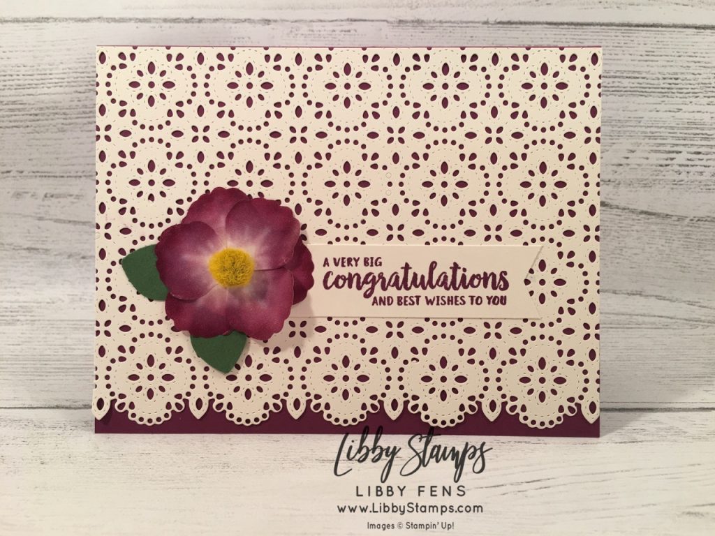 libbystamps, Stampin' Up!, Beautiful Friendship, Stitched Lace Dies, Pressed Petals Specialty Washi Tape, Perennial Essence Floral Centers, Kre8tors Blog Hop, Leaf Punch