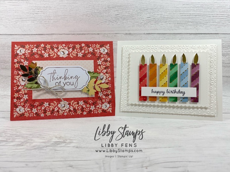 libbystamps, Stampin' Up!, Timeless Tulips, Stitched So Sweetly Dies, Poppy Moments Dies, Golden Honey DSP, Kerchief Card Kit, Sal-a-bration, BFBH, Blogging Friends Blog Hop