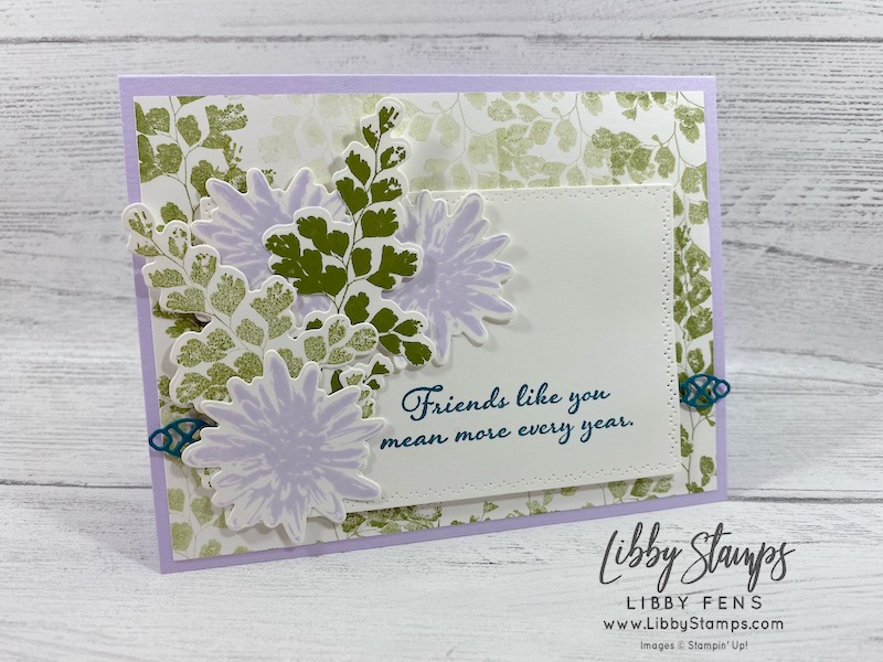 libbystamps, Stampin' Up!, Positive Thoughts, Nature's Thoughts Dies, CCMC