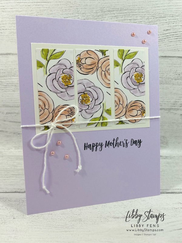 libbystamps, Stampin' Up!, Dressed to Impress, Best Dressed DSP, Triple Wonder Card, We Create, Mother's Day, #keepstamping