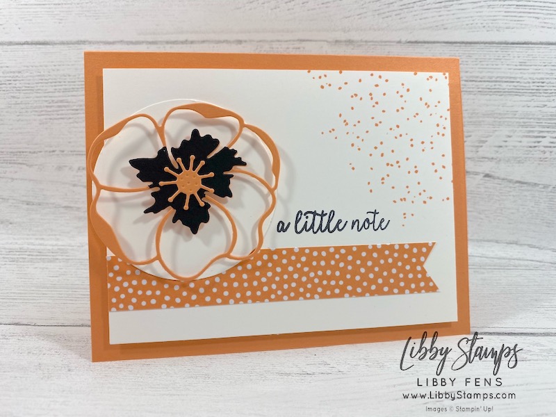 libbystamps, Stampin' Up!, Butterfly Gala, Birthday Backgrounds, Poppy Moments Dies, Lovely Lipstick, Grapefruit Grove, Pineapple Punch, Call Me Clover, Blueberry Bushel, #keepstamping, Fusion Card Challenge