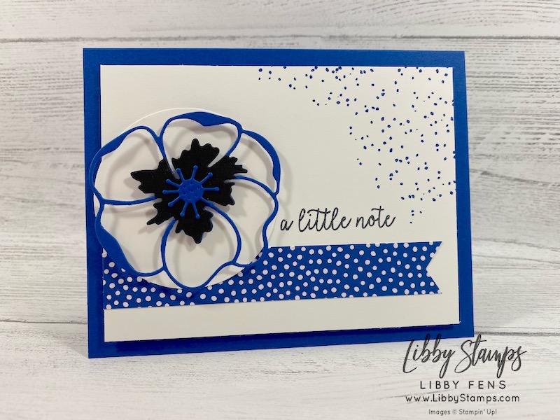 libbystamps, Stampin' Up!, Butterfly Gala, Birthday Backgrounds, Poppy Moments Dies, Lovely Lipstick, Grapefruit Grove, Pineapple Punch, Call Me Clover, Blueberry Bushel, #keepstamping, Fusion Card Challenge