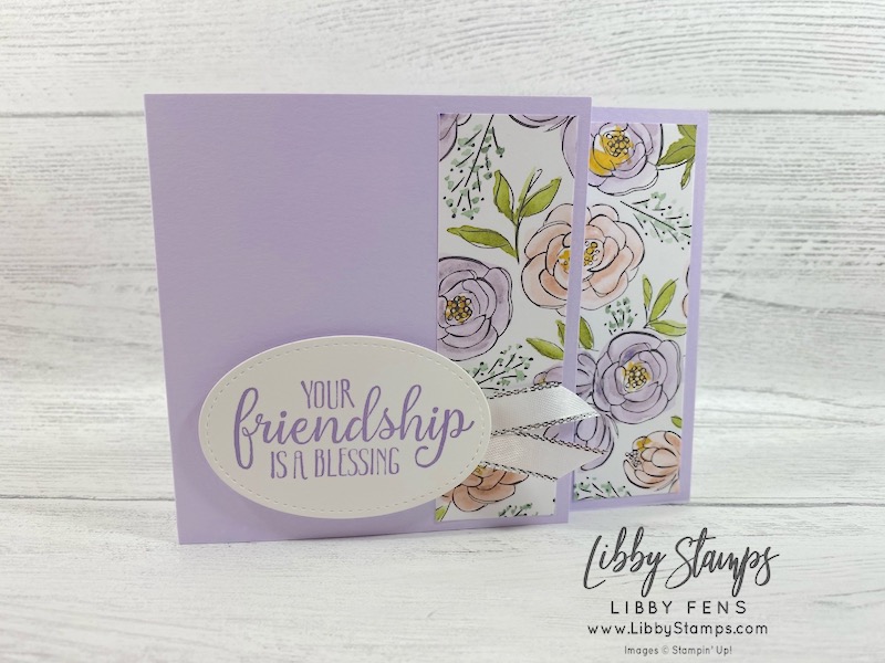 libbystamps, Stampin' Up!, So Sentimental, Stitched Shaped Dies, Best Dressed DSP, Silver 3/8" Metallic Edge Ribbon, #keepstamping, #makeacardsendacard