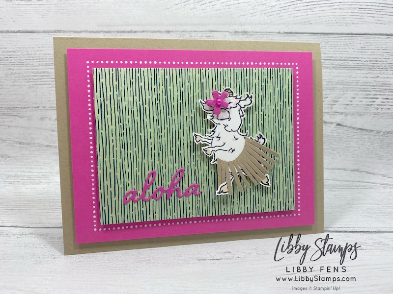 libbystamps, Stampin' Up!, Way to Goat, In the Tropics Dies, Forever Greenery DSP, Flowers For Every Season Memories & More Cards & Envelopes, CCMC