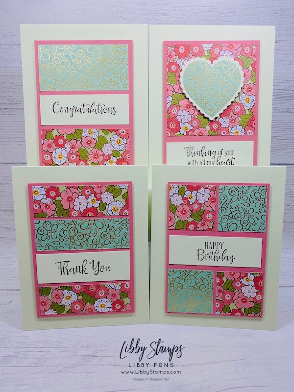 libbystamps, Stampin' Up!, Peaceful Moments, Ornate Garden DSP, Heart Punch Pack, 6 x 6 One Sheet Wonder