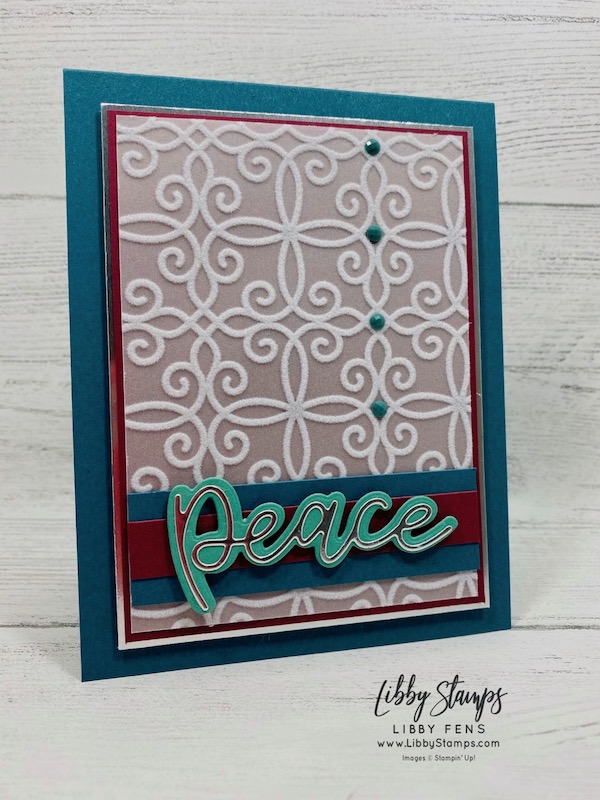 libbystamps, Stampin' Up!, Joy Dies, Plush Poinsettia DSP, Ink Stamp Share Blog Hop, Christmas