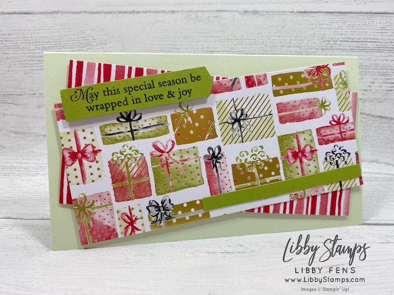 libbystamps, Stampin' Up!, Perfectly Plaid, Most Wonderful Time Product Medley, Banners Pick A Punch, Create with Connie and Mary, CCMC637
