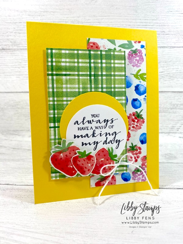 libbystamps, Stampin' Up!, Berry Blessings, Berry Blessing Bundle, Berry Delightful DSP, CASEing Tuesday, #casingtuesday288