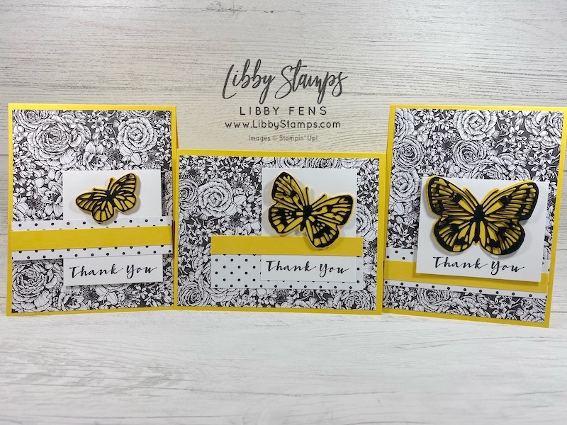 libbystamps, Stampin' Up, Sweet Strawberry, Brilliant Wings Dies, True Love DSP, Free Shipping