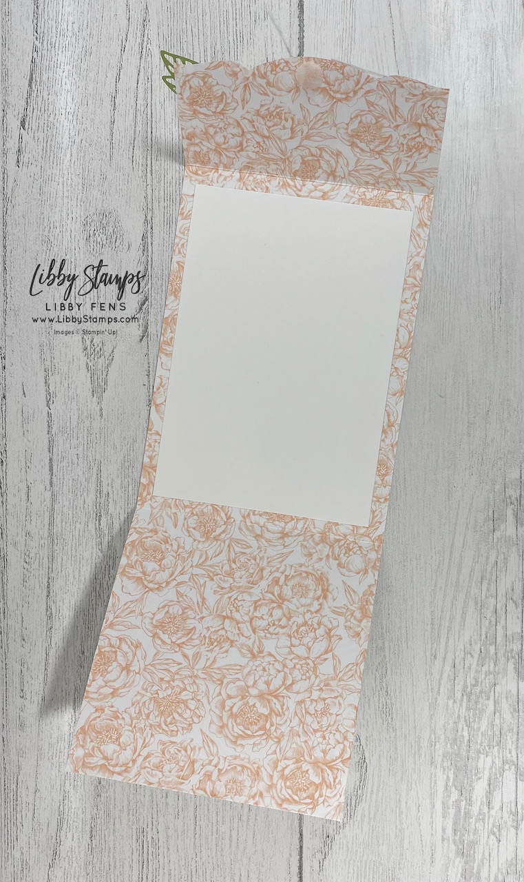 libbystamps, Stampin' Up!, Good Morning Magnolia, Magnolia Memory Dies, Trio of Tags Dies, Peony Garden DSP, Snail Mail Twine Combo Pack, TSOT, Try Stampin' on Tuesday, fun fold