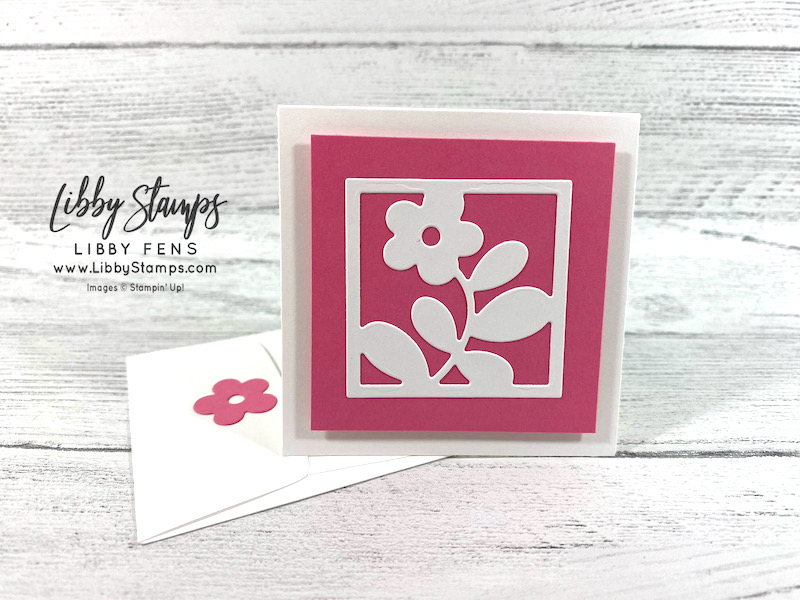 libbystamps, Stampin' Up, All Squared Away, All Squared Away Bundle, Floral Squares Dies, Tasteful Labels Dies, 3 1/8" x 3 1/8" Acetate Card Boxes, 2021-2023 In Colors, BFBH, Blogging Friends Blog Hop