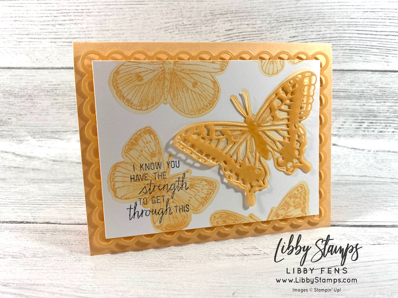 libbystamps, Stampin' Up, Butterfly Brilliance, Butterfly Brilliance Bundle, Queen Anne's Lace, Brilliant Wings Dies, Scallop Contours Dies, Stamparatus, Blending Brushes, We Create, We Create Blog Hop, techniques, 2021-2023 In Colors, 2021-2023 In Color Shimmer Vellum