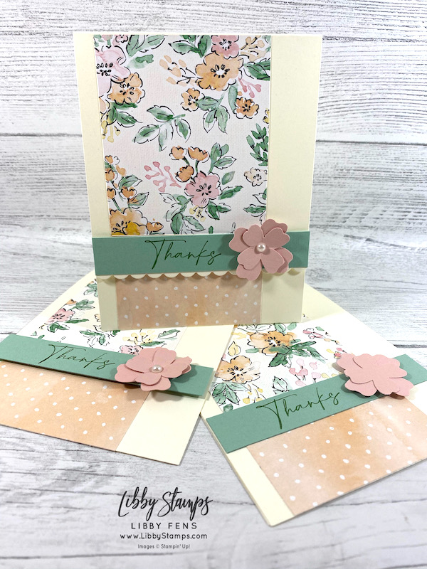 libbystamps, Stampin' Up, Hand-Penned Petals, Hand-Penned Petals Bundle, Hand-Penned Petals Suite, Penned Flowers Dies, Hand-Penned DSP, Flowers & Leaves Punch, Mini Stampin' Cut & Emboss Machine, Ink Stamp Share, Ink Stamp Share Blog Hop, Beginner Casual Avid Crafter