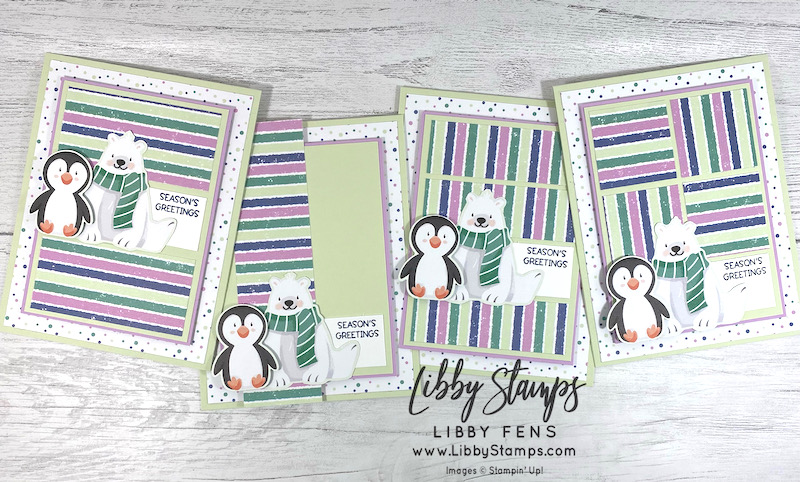 libbystamps, Stampin' Up, Beauty Of Tomorrow, Frosted Gingerbread Bundle, Gorgeous Leaves Bundle, Nature’s Harvest Bundle, Penguin Place Bundle, Join Stampin' Up