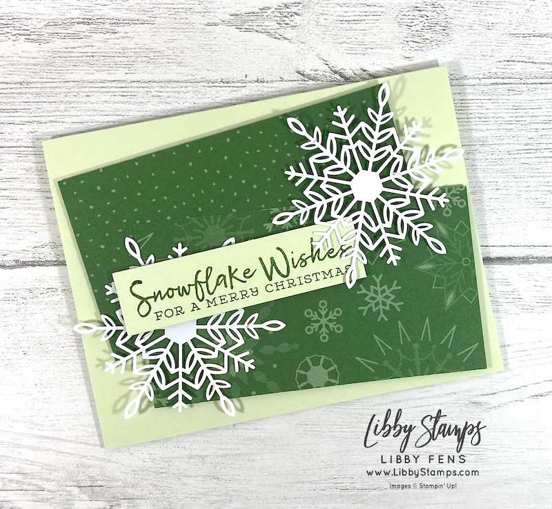 libbystamps, Stampin' Up, Snowflake Wishes, Peaceful Prints DSP, Wonderful Snowflakes, SAB, Fall Sale-a-bration 2021, Sale-A-Bration, Sale-a-bration 2021, Saleabration, CCMC, Create with Connie and Mary Challenges, Create with Connie and Mary
