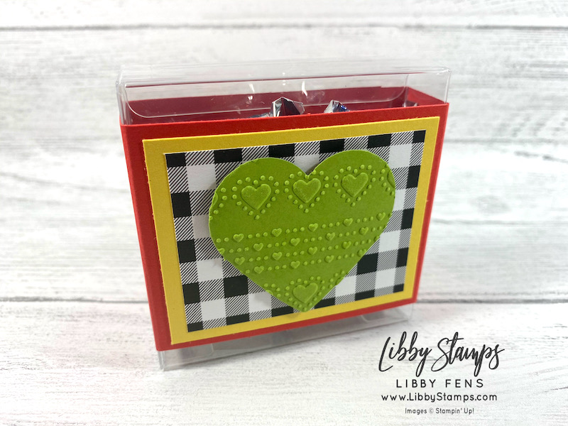 libbystamps, Stampin' Up, Dotty Hearts EF, Pattern Party DSP, Heart Punch Pack, 3 1/8" x 3 1/8" Acetate Card Boxes, Creative Stampers Tutorial Bundle Group, Creative Stampers