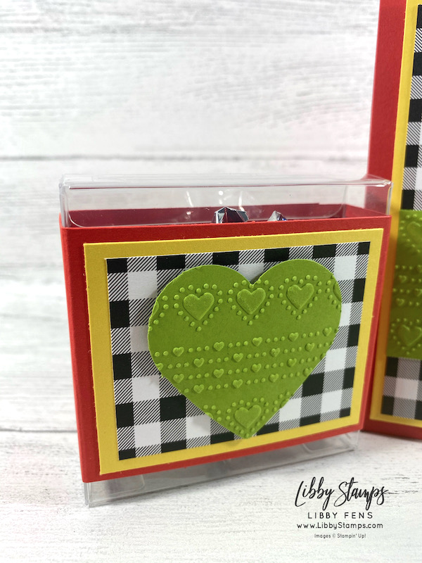libbystamps, Stampin' Up, Dotty Hearts EF, Pattern Party DSP, Heart Punch Pack, 3 1/8" x 3 1/8" Acetate Card Boxes, Creative Stampers Tutorial Bundle Group, Creative Stampers