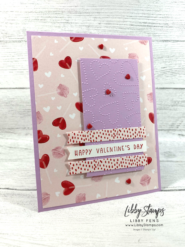 libbystamps, Sweet Conversations, Dotty Hearts EF, Sweet Talk DSP, Resin Hearts, TSOT, Try Stampin' on Tuesday