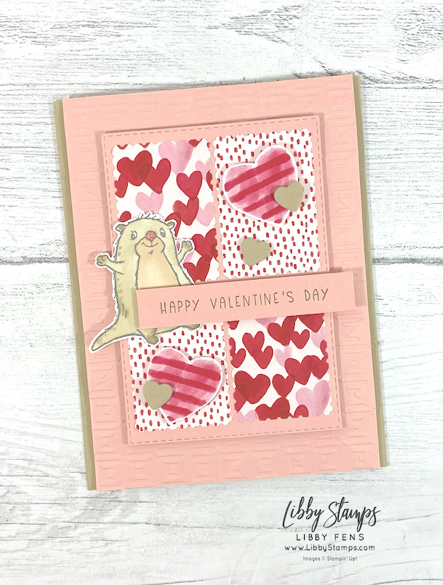 libbystamps, Stampin UP, Sweet Conversations, Sweet Conversation Bundle, Awesome Otters, Stitched Rectangles Dies, Gingham EF, Sweet Heart Dies, Sweet Talk DSP, CCM, Create with Connie and Mary Saturday Blog Hop, SAB, Sale-A-Bration, Sale-a-bration 2022