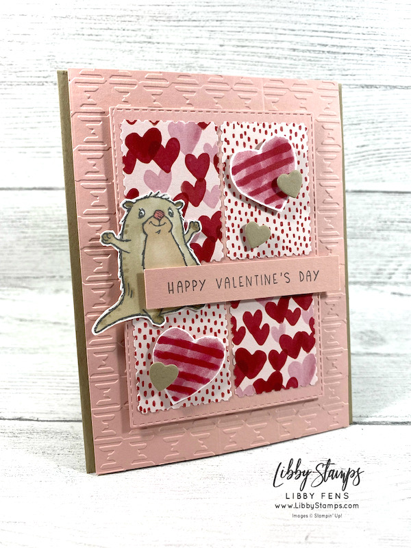 libbystamps, Stampin UP, Sweet Conversations, Sweet Conversation Bundle, Awesome Otters, Stitched Rectangles Dies, Gingham EF, Sweet Heart Dies, Sweet Talk DSP, CCM, Create with Connie and Mary Saturday Blog Hop, SAB, Sale-A-Bration, Sale-a-bration 2022