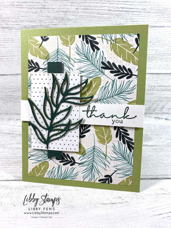 libbystamps, Stampin' Up, Artfully Layered Bundle, Artfully Layered, Tropical Layers Dies, Banners Pick A Punch, Artfully Composed DSP, Mini Stampin' Cut &amp; Emboss Machine, TSOT, Try Stampin' on Tuesday