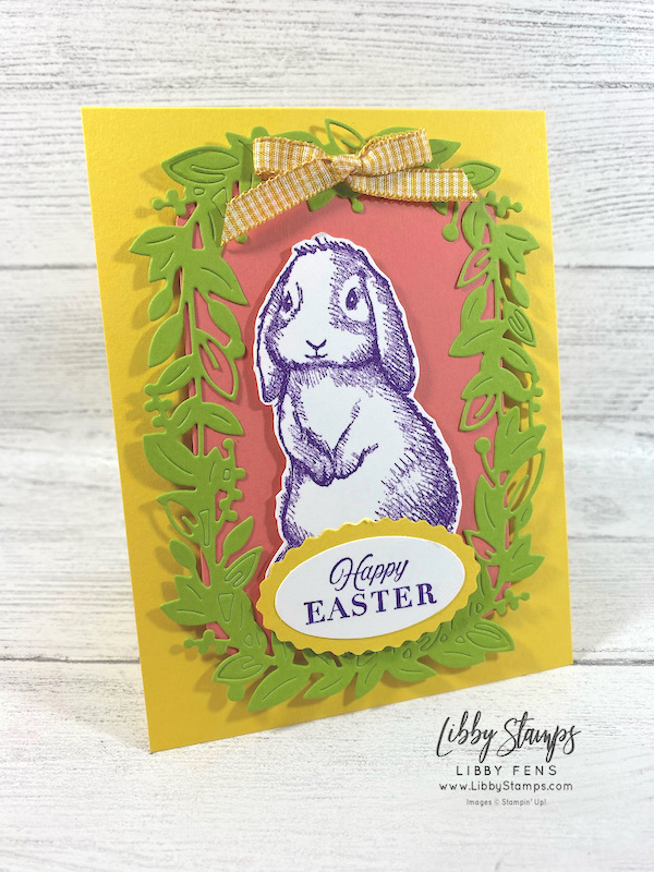 libbystamps, Stampin' Up, Easter Friends, Eden Dies, Double Oval Punch, Easter card, We Create Blog Hop
