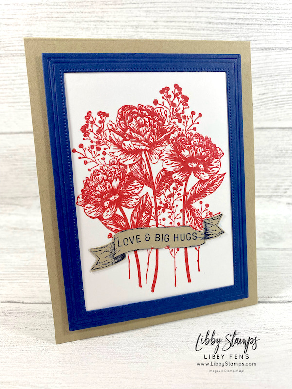 libbystamps, Stampin' Up, Bouquet of Thanks, Sending Smiles, Fabulous Frames, Stamparatus, CCM, Create with Connie and Mary Saturday Blog Hop