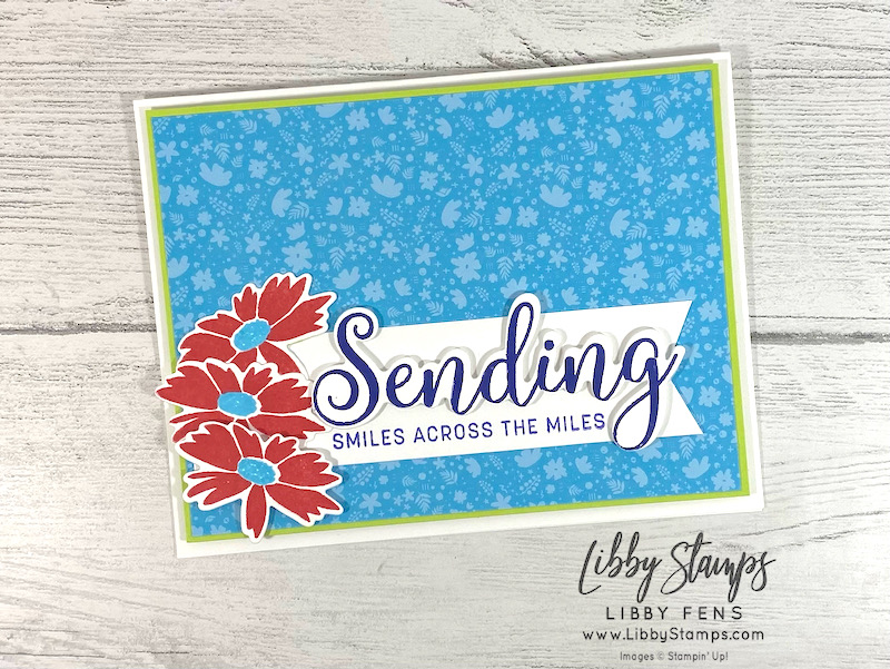 libbystamps, Stampin' Up, TSOT, Try Stampin' on Tuesday, Sending Smiles, Sending Smiles Bundle, Sending Dies, 2022-2024 In Color 6x6 DSP