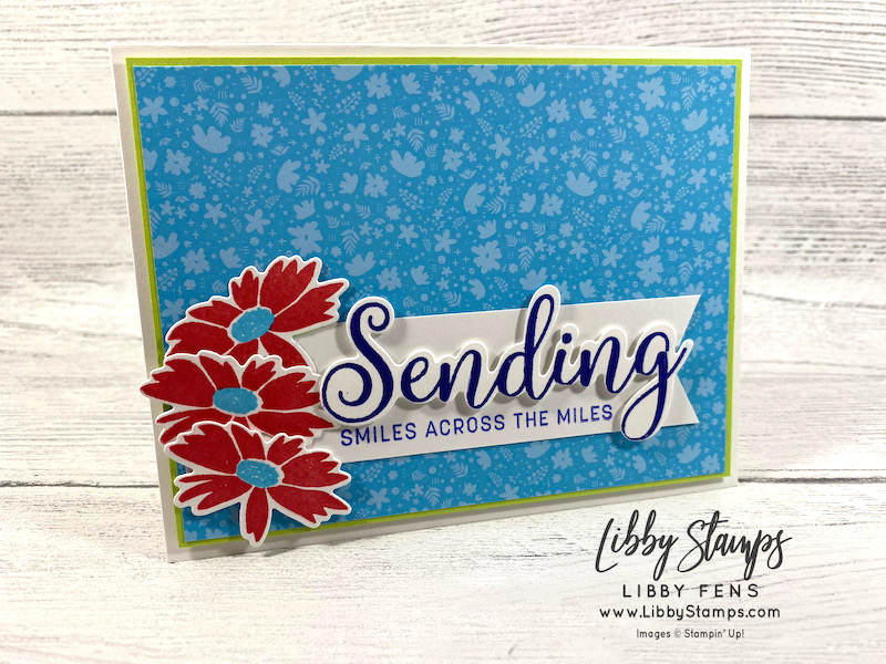 libbystamps, Stampin' Up, TSOT, Try Stampin' on Tuesday, Sending Smiles, Sending Smiles Bundle, Sending Dies, 2022-2024 In Color 6x6 DSP