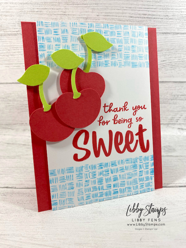 libbystamps, Stampin' Up, Sweetest Cherries, Sweetest Cherries Bundle, Cherry Builder Punch, CCM, Create with Connie and Mary Saturday Blog Hop