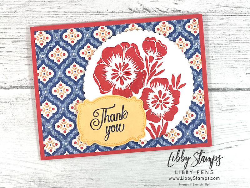 libbystamps, Stampin' Up, Lovely & Lasting Bundle, Lovely & Lasting, Give It a Whirl Dies, Lasting Label Punch, Lovely Linen DSP, Stamparatus, CCMC, Create with Connie and Mary Challenges