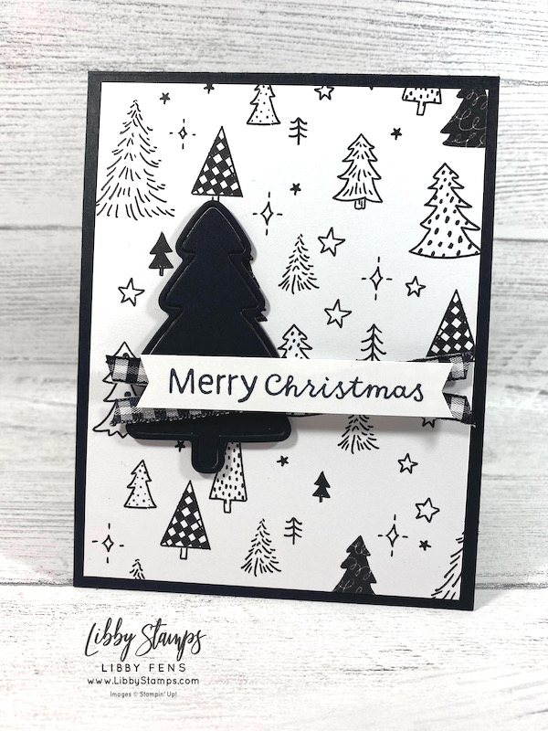 libbystamps, Stampin' Up, Spruced Up Bundle, Spruced Up, Spruced Up, Celebrate Everything DSP, Black & White 1/4" Gingham Ribbon, CCM, Create with Connie and Mary Saturday Blog Hop