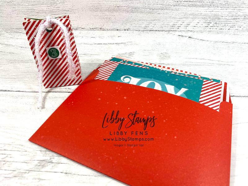libbystamps, Stampin' Up, 12 Days of Christmas, Countdown, Santa Express Memories & More Card Pack, Fun Fold Card