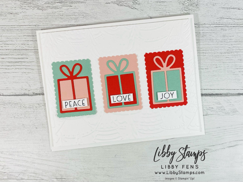 libbystamps, Stampin' Up, Inspired Thoughts, Spruced Up Outlines Dies, Whimsical Woodland 3D EF, Rectangle Postage Stamp Punch, CCMC, Create with Connie and Mary Challenges