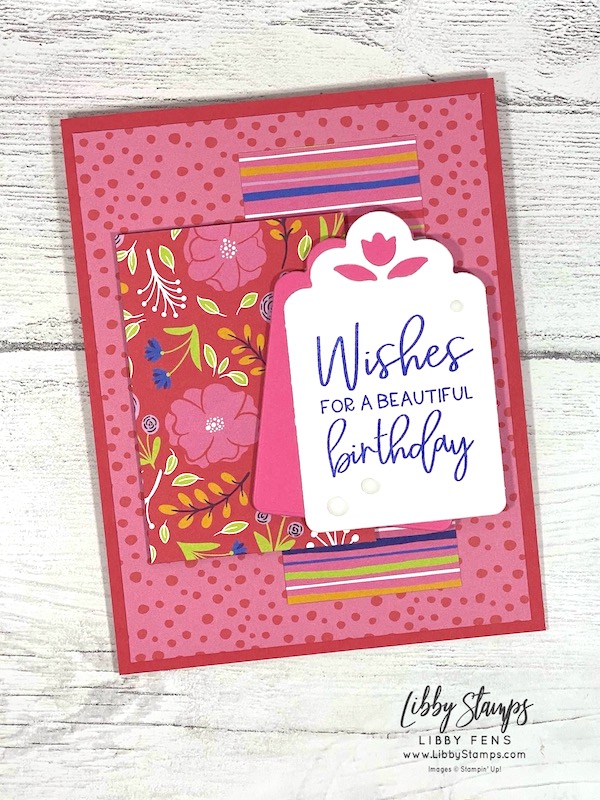 libbystamps, Stampin' Up, Framed Florets, Something Fancy Dies, Flowers & More DSP, Opaque Adhesive Backed Dots, birthday, CCM, Create with Connie and Mary Saturday Blog Hop